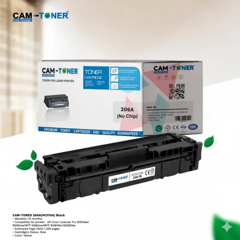 CAM-TONER 206A (W2110A) Black No Chip