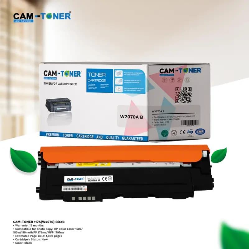 CAM-TONER 117A (W2070A) Black