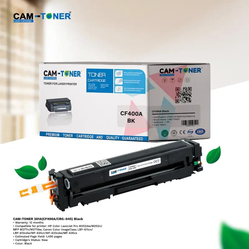 CAM-TONER 201A(CF400A/CRG-045) Black